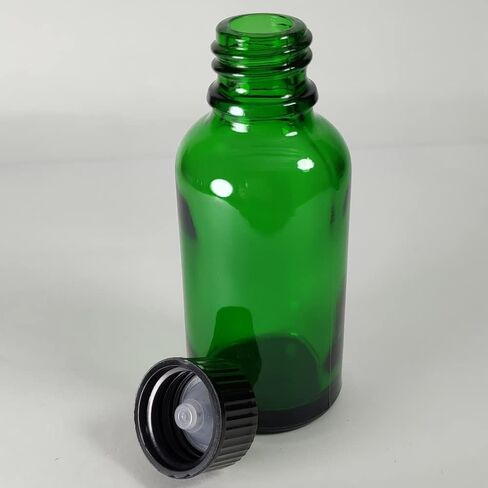 زجاجة بيول 30 مل (1 أونصة). زجاجة زيت عطري بغطاء. للعطور والعلاج العطري وقوارير العينات القابلة لإعادة التعبئة في المختبر - 12 عبوة (عنبر) in Kuwait