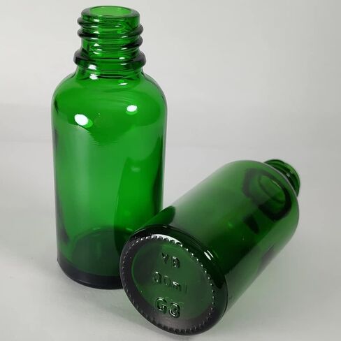 زجاجة بيول 30 مل (1 أونصة). زجاجة زيت عطري بغطاء. للعطور والعلاج العطري وقوارير العينات القابلة لإعادة التعبئة في المختبر - 12 عبوة (عنبر) in Kuwait