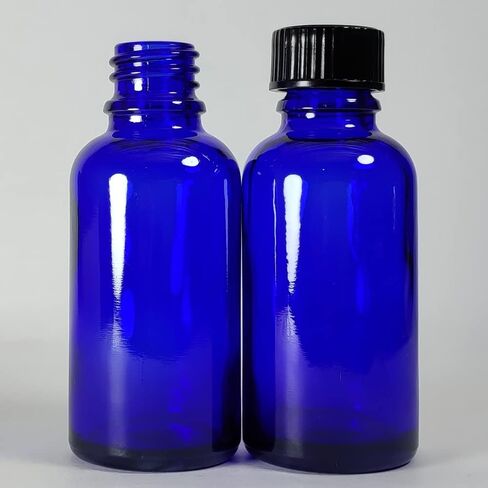 Bioll 30ml (1 oz) glass bottle. Essential oil bottle with lid. For Perfume, Aromatherapy, Lab Refillable Sample Vials - 12 Pack (Amber) in Kuwait