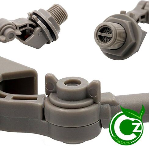 صمام عائم صغير من مادة PVC مع ذراع قابل للتعديل • خط إمداد أنابيب التناضح العكسي RO من الفينيل مقاس 1/2 بوصة (أسود) in Kuwait