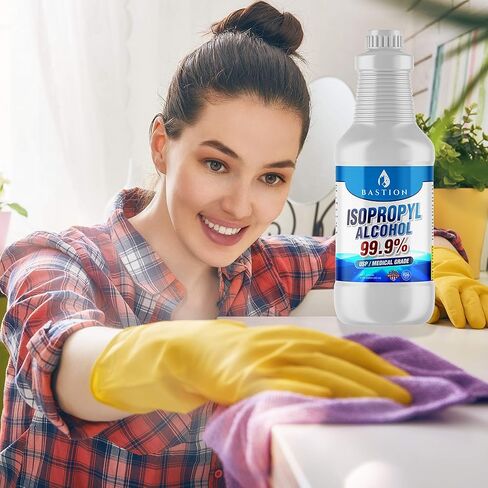 كحول الأيزوبروبيل (المحمر) (IPA) درجة نقاء 99.9% وفقًا لدستور الأدوية الأمريكي - صنع في الولايات المتحدة الأمريكية (2) زجاجات سعة 32 أونصة in Kuwait