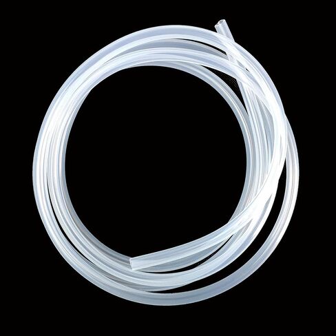 JENSWILL 5/16 بوصة (8 مم) معرف × 7/16 بوصة (11 مم) OD، 10 أقدام من السيليكون الشفاف أنابيب خرطوم درجة الحرارة العالية درجة الطعام مع 4 قطع مشابك خرطوم أنبوب متعدد الأغراض لخط البيرة، Kegerator، صناعة النبيذ، خرطوم الهواء، HVAC in Kuwait