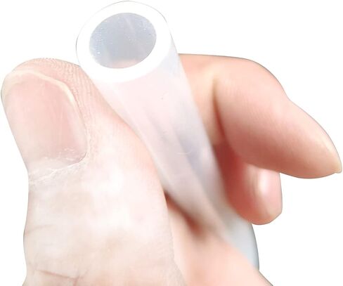 JENSWILL 5/16 بوصة (8 مم) معرف × 7/16 بوصة (11 مم) OD، 10 أقدام من السيليكون الشفاف أنابيب خرطوم درجة الحرارة العالية درجة الطعام مع 4 قطع مشابك خرطوم أنبوب متعدد الأغراض لخط البيرة، Kegerator، صناعة النبيذ، خرطوم الهواء، HVAC in Kuwait