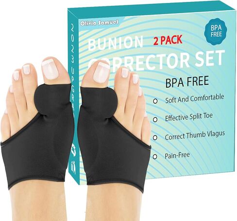 مصحح الورم للنساء عند إصبع القدم الكبير، جبيرة الورم العظمية، لتخفيف آلام فاصل إصبع القدم الكبير، كم لتخفيف آلام الورم في إبهام القدم - تصحيح غير جراحي، مملس إصبع القدم المطرقة (عبوتان) in Kuwait