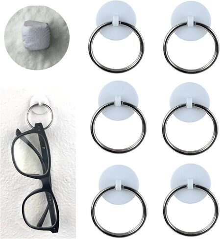 OBOLTS SticknHang 6-Pak Sticky Putty Damage-Free Sunglass Eye Glass Holder Hanger for Any Wall or Hard Surface (Removeable-Reusable) in Saudi Arabia