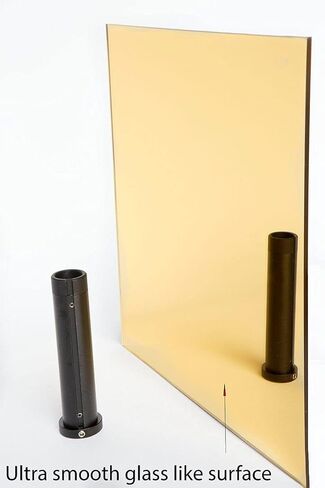 مرآة أطياف ذهبية مقاس 12 بوصة × 12 بوصة (1/8 بوصة) - تتوفر العديد من الأحجام والألوان - مرآة أكريليك أخف وأقوى بكثير من المرآة التقليدية - سهلة القطع والحفر - سطح أملس - آمن + مقاوم للكسر - قطع اسمي in Kuwait