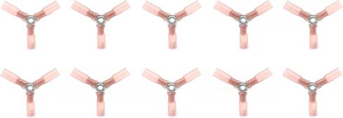 موصل سلك معدني Magery 22-18 Ga 3 طرق AWG أطراف طرفية شديدة التحمل قابلة للانكماش بالحرارة - عبوة من 10 قطع in Saudi Arabia