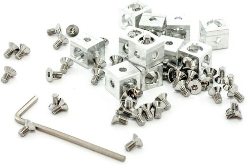 Makerbeam Corner Cube Clear (10x10x10mm) 12pcs in Saudi Arabia