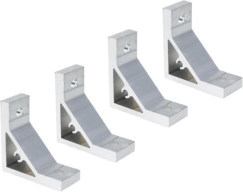 4Pcs 3030 Inside Corner Bracket Gusset Triangle Hypotenuse Consolidate for 3030 Aluminum Extrusion Profile with Slot in Kuwait
