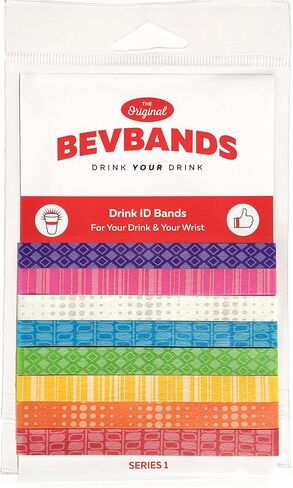 Drink Markers and Water Bottle Bands - Set of 8 - Series 1 in Saudi Arabia