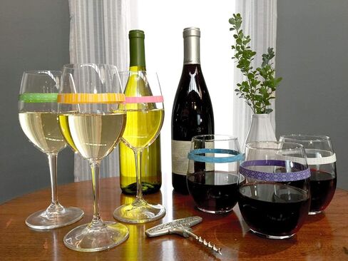 Drink Markers and Water Bottle Bands - Set of 8 - Series 1 in Saudi Arabia
