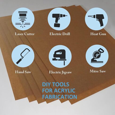 قطعتان من ورق الأكريليك المصبوب مقاس 18 بوصة × 24 بوصة زجاج شبكي شفاف بسمك 1/8 بوصة (3 مم) ورقة زجاج شبكي كبيرة لافتة أكريليك كبيرة، للحرف اليدوية، وإطار الصور، ومشاريع العرض التي تصنعها بنفسك... in Kuwait