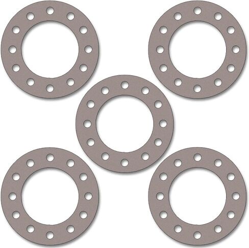 Sterling Seal CFF7540.600.031.300X10 7540 Vegetable Fiber Full Face Gasket, 1/32" Thick, Pressure Class 300#, 6" Pipe Size, Tan (Pack of 5) in Saudi Arabia