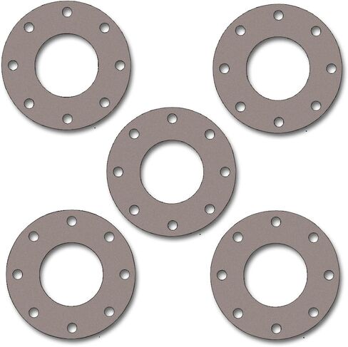 Sterling Seal CFF7540.5IN.031.300X10 7540 Vegetable Fiber Full Face Gasket, 1/32" Thick, Pressure Class 300#, 5" Pipe Size, Tan (Pack of 5) in Saudi Arabia