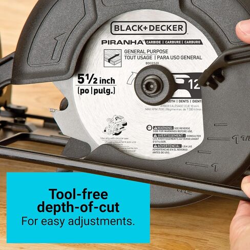BLACK+DECKER 20V MAX 5-1/2-Inch Cordless Circular Saw with Extra 4-Ah Lithium Ion Battery Pack (BDCCS20C & LB2X4020) in Saudi Arabia