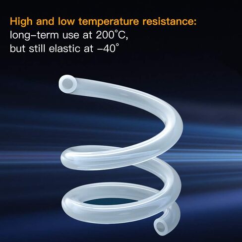 AKZYTUE Silicone Tubing 5/64"(2mm) ID x 13/64"(5mm) OD 16.5ft(5m) Silicone Rubber Tube Air Hose Pipe for Pump Transfer Clear in Saudi Arabia