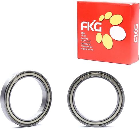 FKG 6807-ZZ 35x47x7 مم محمل كروي ذو أخدود عميق محمل دروع معدنية مزدوجة مشحم مسبقًا، مجموعة من 2 in Saudi Arabia