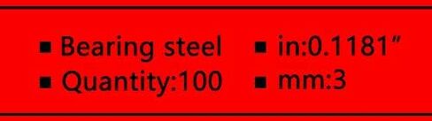 FKG 3mm Bearing Balls 100 Qty in Saudi Arabia