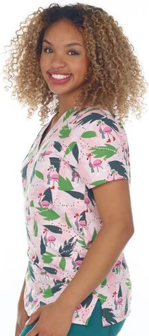 Women's Christmas Nurses Medical Scrub Top in Saudi Arabia
