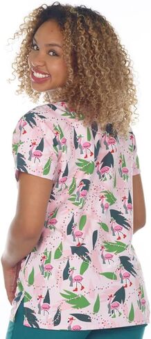 Women's Christmas Nurses Medical Scrub Top in Saudi Arabia