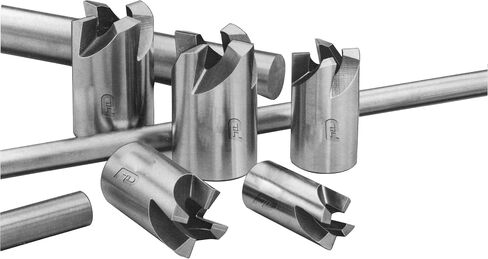 F&D Tool Company 17010-HM1012 مطاحن مجوفة، قطر الثقب 3/8 بوصة، قطر الساق 1 بوصة، الطول الإجمالي 1.75 بوصة، 4 عدد الأسنان in Saudi Arabia