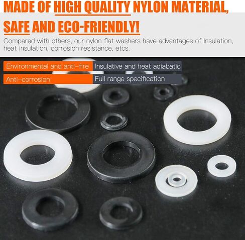 165 Pcs Copper Washer Assortment 8 Size M6 M8 M10 M12 M14 M16 M18 M20 Metric Sealing Washers Flat Ring Washers with Storage Case (8 Sizes) in Kuwait