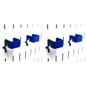 Wall Control Pegboard 1in x 1in C-Bracket Slotted Metal Pegboard Hook for Wall Control Pegboard and Slotted Tool Board – Black in Kuwait
