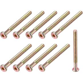 مسامير آلة ذات رأس مقبس سداسي من METALLIXITY، (M8x80mm) 10 قطع، براغي نصف خيط من الفولاذ الكربوني - للآلات، الأثاث، DIY in Kuwait