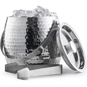 دلو ثلج مطروق بيضاوي الشكل مع ملاقط سعة 3 كوارت in Kuwait