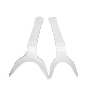 2PCS Dental Orthodontic Lip Retractor Clear Teeth Intraoral Mouth Lip Retractor Photography Opener (Large + Small)