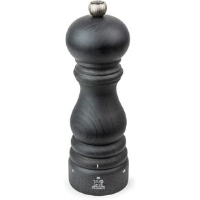 Peugeot - Paris u'Select Manual Pepper Mill - Adjustable Grinder - Beechwood, Graphite Finish 7.09in.