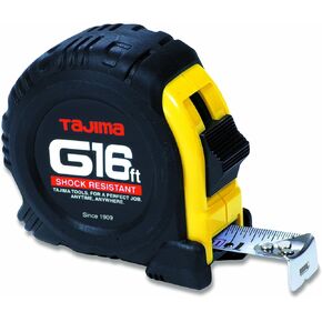 TAJIMA Tape Measure - 6 ft x 1/2 inch G-Series Measuring Tape with Shock Resistant Case & Acrylic Coated Blade - G-6BW in Kuwait