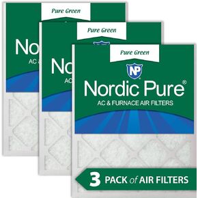 Nordic Pure 14x14x1 (13 3/4 x 13 3/4 x 3/4) Pleated MERV 7 Air Filters 2 Pack
