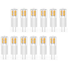 BAOMING 12pcs G4 LED Bulb 12V 3W JC Bi-Pin Base, 20W-35W T3 G4 Halogen Equivalent, 2700K Soft Warm White, No-Flicker 380LM, Chandelier Lighting/Landscape Lighting/Microwave Lighting