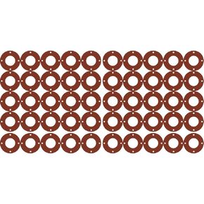 ختم ستيرلنج CFF7175.1250.062.300X50 7175 50-60 حشية كاملة للوجه مقاس 1-1/4 بوصة، سمك 1/16 بوصة، فئة الضغط 300#، معرف 1.66 بوصة، بوليمر: بولي ثنائي ميثيل سيلوكسان، سيليكون (عبوة من 50) in Kuwait