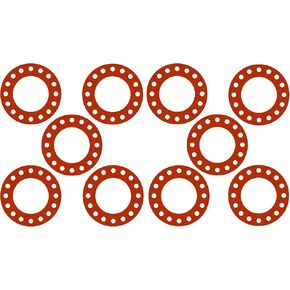 ستيرلنج سيل CFF7237.1200.062.300X10 7237 حشية كاملة من المطاط الأحمر، مقاس 12.75 بوصة، حجم الأنبوب 12 بوصة، سمك 1/16 بوصة، فئة الضغط 300# (عبوة من 10) in Kuwait