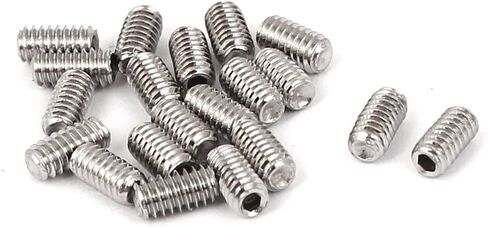 uxcell M2x4mm كأس نقطة عرافة المقبس مجموعة مسامير 20 قطعة للعتاد in Kuwait