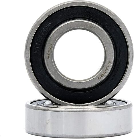 FKG R12-2RS 3/4"x1-5/8"x7/16" محمل كروي ذو أخدود عميق محامل سدادة مطاطية مزدوجة مشحمة مسبقًا، مجموعة من 2 in Saudi Arabia