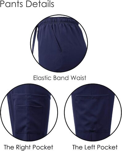Dagacci الزي الطبي للجنسين 4-Way Stretch Scrubs Set Top Scrubs Medical Scrubs Set in Kuwait