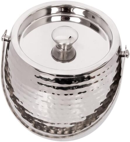 دلو ثلج مطروق بيضاوي الشكل مع ملاقط سعة 3 كوارت in Kuwait