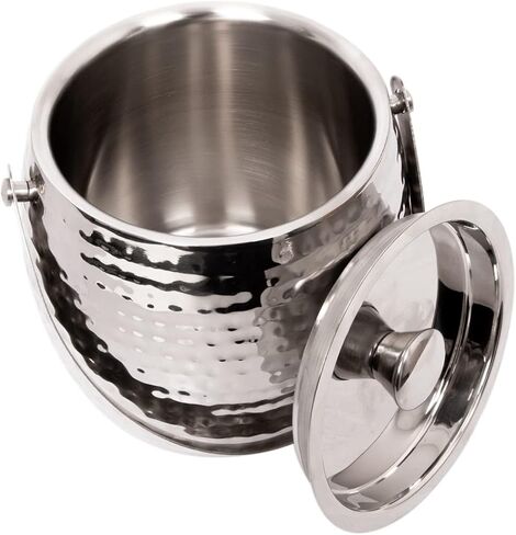 دلو ثلج مطروق بيضاوي الشكل مع ملاقط سعة 3 كوارت in Kuwait