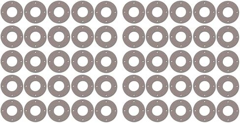 Sterling Seal CFF7540.1500.125.150X50 7540 Vegetable Fiber Full Face Gasket, 1-1/2" Pipe Size, 1/8" Thick, Pressure Class 150#, 1.91" ID (Pack of 50) in Saudi Arabia