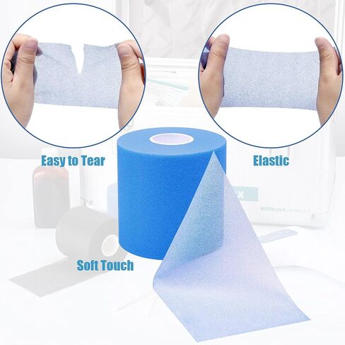 5 Rolls Foam Underwrap Athletic Tape 2.75 Inches x 30 Yards Sports Prewrap Athletic Tape Athletic Ankle Tape Sports Tape for Ankles Wrists Hands and Knees, 5 Colors (Classic Colors) in Kuwait