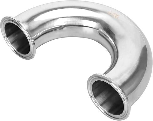 DERNORD 1" Tube OD Elbow 180 Degree Sanitary Pipe Fitting SS304 Tri Clamp 1.5 Inch in Saudi Arabia