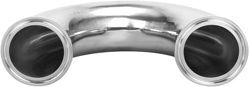 DERNORD 1" Tube OD Elbow 180 Degree Sanitary Pipe Fitting SS304 Tri Clamp 1.5 Inch in Saudi Arabia
