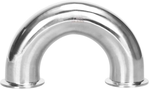 DERNORD 1" Tube OD Elbow 180 Degree Sanitary Pipe Fitting SS304 Tri Clamp 1.5 Inch in Saudi Arabia