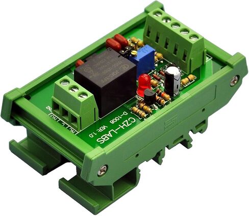 CZH-LABS DIN وحدة مرحل مقارنة الجهد الكهربي للسكك الحديدية، DC12V، مرحل SPDT 10Amp. in Kuwait