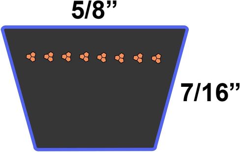 حزام بديل من D&D PowerDrive 754-0494 Craftsman Kevlar، أراميد in Kuwait