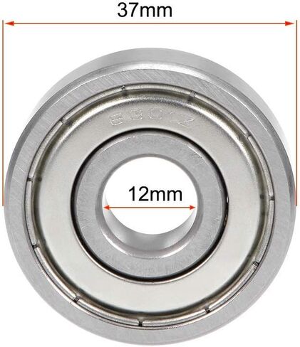 Pnzxi 5 قطعة 6301ZZ 12x37x12 مللي متر 6301Z 6301 الكرات الأخدود العميق منخفضة الضوضاء مزدوجة محمية تحمل الصلب in Kuwait