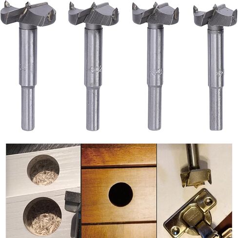 لقم مثقاب فورستنر لاعمال النجارة من خليط معدني من الكربيد لاعمال النجارة واداة قطع الثقوب للخشب الرقائقي والبلاستيك 11/20~1-4/7 انش، 18 قطعة in Kuwait